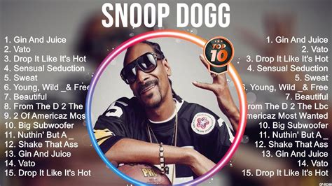 snoop dogg tot|Best Snoop Dogg Songs: 20 Iconic Hip.